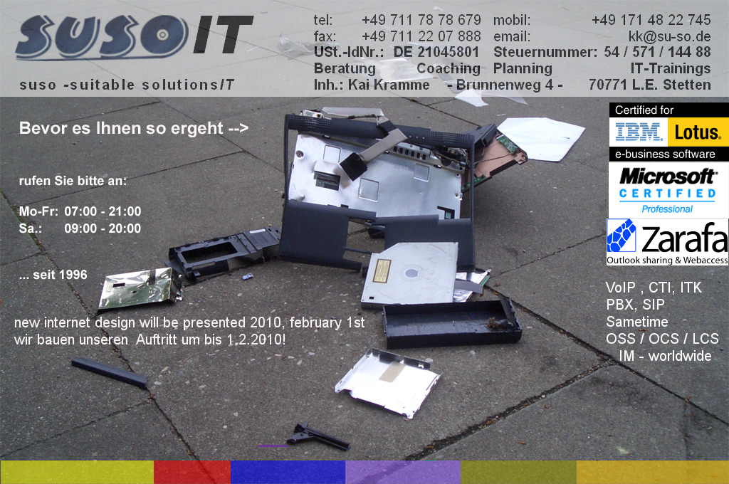 suso IT - seit �ber 10 Jahren passende L�sungen!